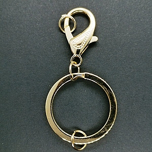 Champagne Gold Finished Key Ring